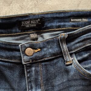 Judy Blue Boyfriend Jeans - Deep Indigo